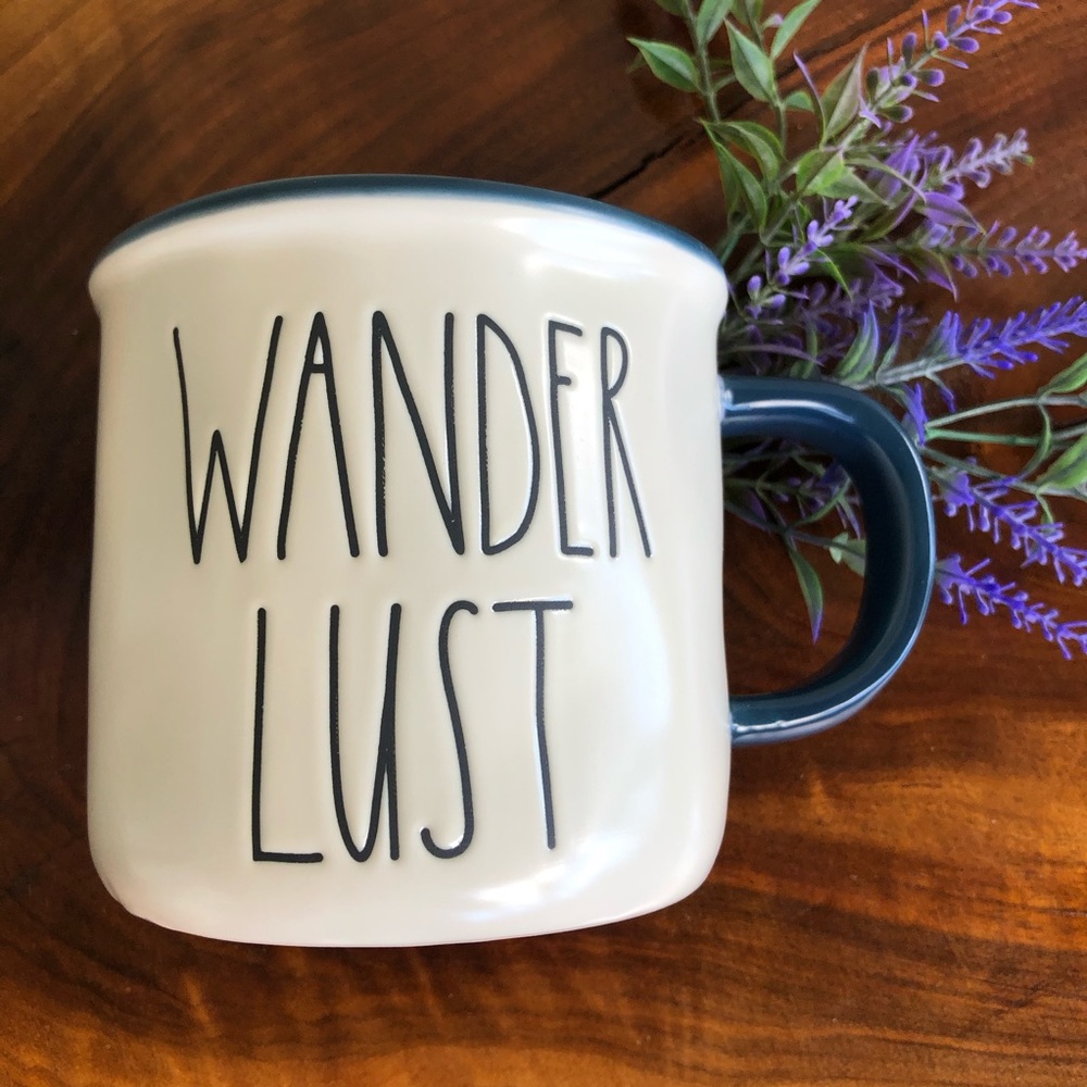 Rae Dunn “WANDER LUST” mug